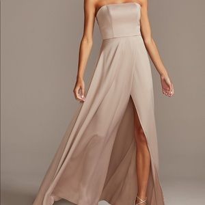 David’s Bridal Bridesmaid Dress - Biscotti